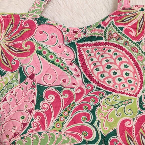 Vera Bradley, Pinwheel Pink Handbag Purse Tote, Vintage - Picture 4 of 9